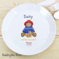 Personalised Paddington Bear For Baby Plastic Plate Extra Image 2 Preview